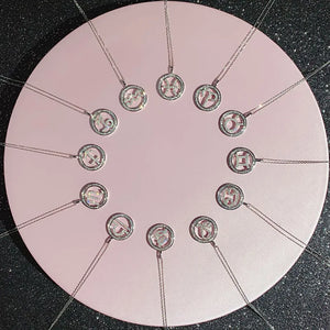 Zodiac Constellation Necklace Micro-Inlaid Zircon Jewelry