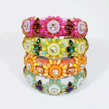 Flower Headband Rhinestone Pearl Hair Jewelry