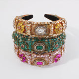 Flower Headband Rhinestone Pearl Hair Jewelry