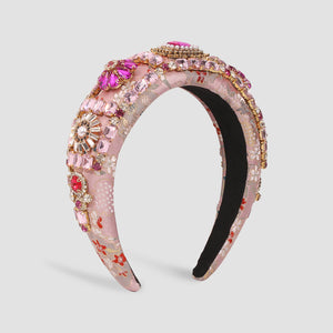 Flower Headband Rhinestone Pearl Hair Jewelry