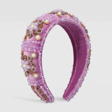 Flower Headband Rhinestone Pearl Hair Jewelry