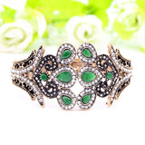 Antique Peacock Bracelet Crystal Jewelry Cuff