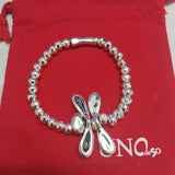 925 Silver Butterfly Bracelet Electroplated Jewelry Gift