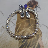 925 Silver Butterfly Bracelet Electroplated Jewelry Gift