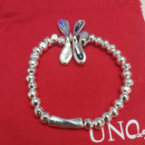 925 Silver Butterfly Bracelet Electroplated Jewelry Gift