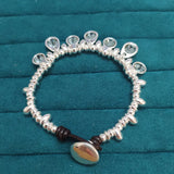 925 Silver Green Crystal Bracelet Jewelry