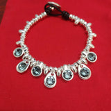 925 Silver Green Crystal Bracelet Jewelry