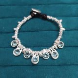 925 Silver Green Crystal Bracelet Jewelry