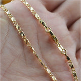 18K Filled Necklace Women Men 16-30 Inch Chain