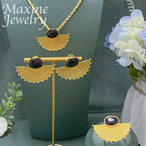 Elegant 18K Plated Jewelry Set for Women Party Dubai Bridal Wedding
