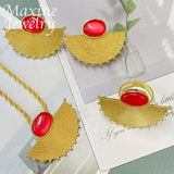 Elegant 18K Plated Jewelry Set for Women Party Dubai Bridal Wedding