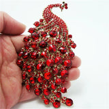 Zircon Peacock Brooch for Women - Banquet Prom Dress Pin