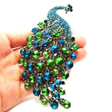 Zircon Peacock Brooch for Women - Banquet Prom Dress Pin