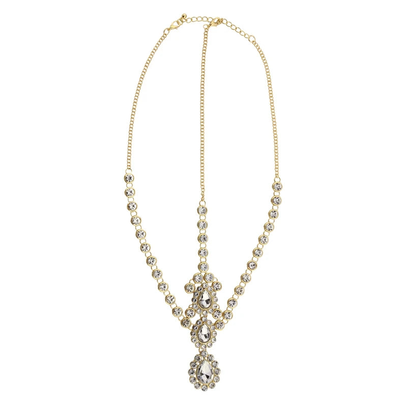 Rhinestone Hair Chain Multi-Layer Forehead Chain Gift