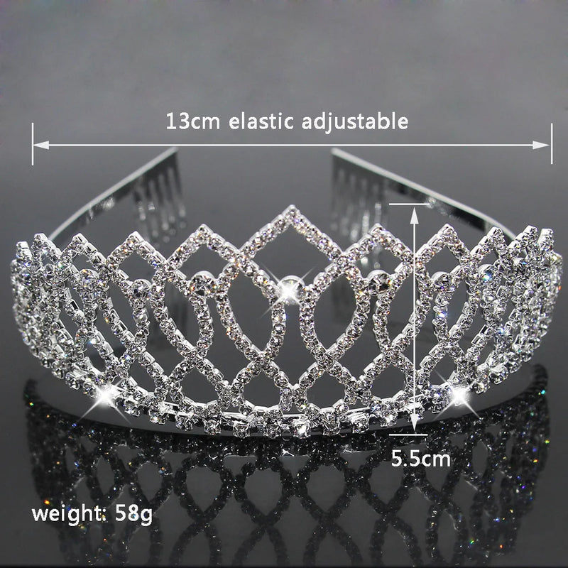 Tiara Crown Wedding Hair Accessories Princess Bridal Rhinestone Tiara Gift