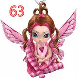 Fairy Princess Pendant Necklace 925 Silver Heart Jewelry