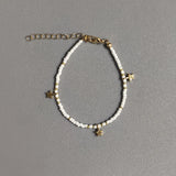 Bohemian Bracelet with Star Pendant, Hand-made Beaded Design