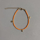 Bohemian Bracelet with Star Pendant, Hand-made Beaded Design