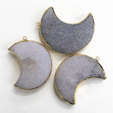 Agates Pendant Jewelry Five-pointed Star Guardian Peach Heart Moon Necklace