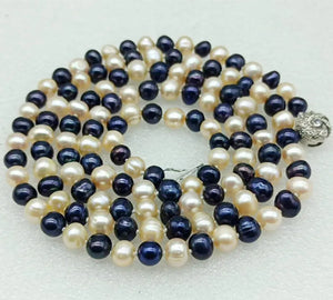 Pink Freshwater Pearl Necklace 36 Inch Fine Jewelry