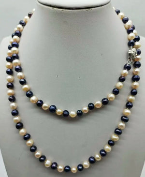 Pink Freshwater Pearl Necklace 36 Inch Fine Jewelry