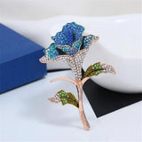 Crystal Flower Brooch Wedding Pins Enamel Brooch