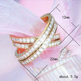 Zircon Wedding Ring Cocktail Party Women's Rings