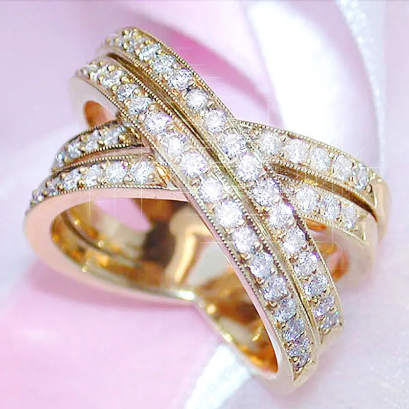 Zircon Wedding Ring Cocktail Party Women's Rings