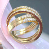 Zircon Wedding Ring Cocktail Party Women's Rings