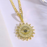 Gothic Evil Eye Charm Necklace Star Shape Cubic Zirconia Pendant