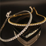 Crystal Hair Band Water Drop Pendant Bridal Headwear Rhinestone Headband