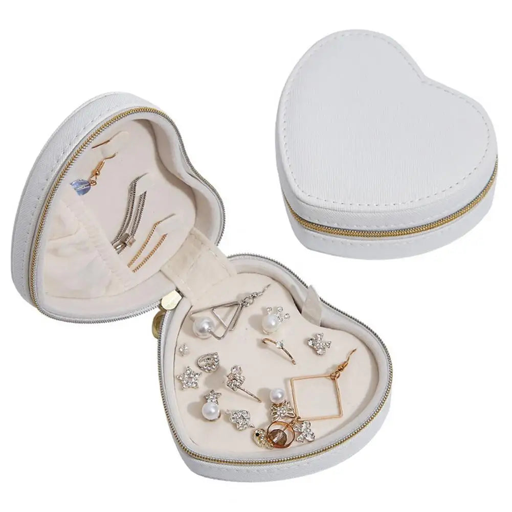 Vintage Ring Pendant Necklace Box Jewelry Storage