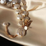 Pearl Choker Necklace Chain Wedding Party Jewelry