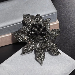 Rhinestone Rose Brooch Temperament All-Match Corsage