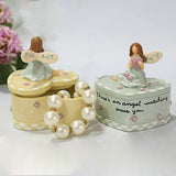 Heart Shape Jewelry Storage Case Organizer Box Mother's Gift
