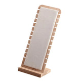 Bamboo Suede Necklace Holder Stand