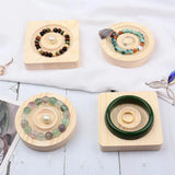 Wooden Jewelry Display Plate Bracelet Holder Showcase