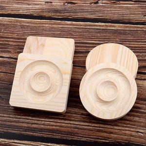 Wooden Jewelry Display Plate Bracelet Holder Showcase