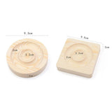 Wooden Jewelry Display Plate Bracelet Holder Showcase