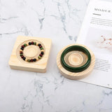 Wooden Jewelry Display Plate Bracelet Holder Showcase