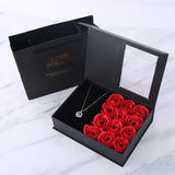 Eternal Rose Flower Wedding Jewelry Gift Set