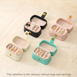 Mini Jewelry Storage Box Organizer Display Women Travel Box