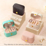 Mini Jewelry Storage Box Organizer Display Women Travel Box