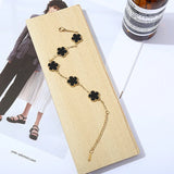 Four Leaf Clover Pendant Bracelet Set