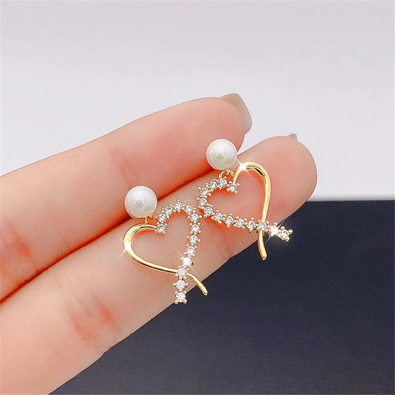 Pearl Earrings Korea Light Retro Stud Earrings Jewelry Gift