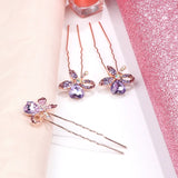 Sparkling Crystal Hairpin Headwear for Bridal Wedding