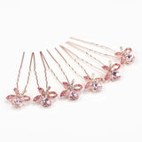 Sparkling Crystal Hairpin Headwear for Bridal Wedding