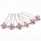 Sparkling Crystal Hairpin Headwear for Bridal Wedding
