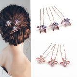 Sparkling Crystal Hairpin Headwear for Bridal Wedding