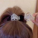 Crown Hair Claw Ponytail Clip Girl's Headdress